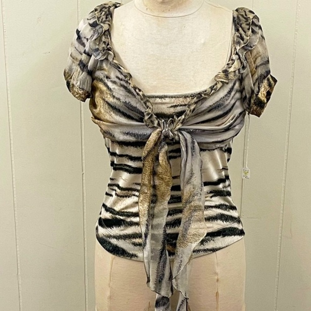 Just Cavalli animal print top